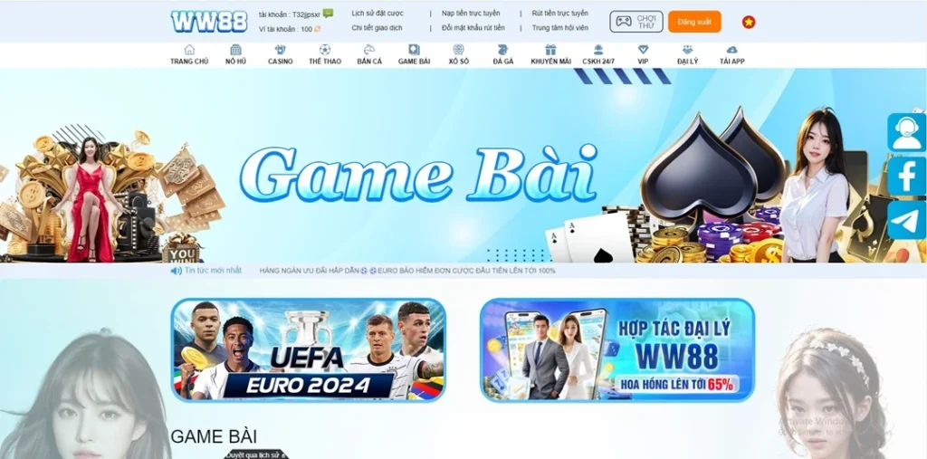 Điểm đến chơi game bài WW88 yêu thích của mọi game thủ